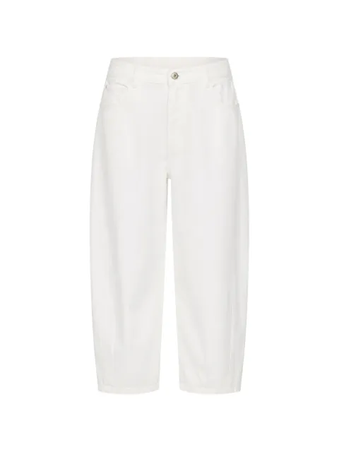 Sea panelled cropped jeans White SS25135