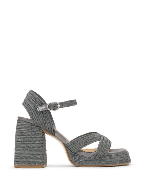 Castañer Vale braided platform sandals Grey 023116105105
