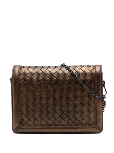 Bottega Veneta Pre-Owned 2012-2026 Nappa Intrecciato Montebello crossbody bag Brown 1LFNL9EX9ZCMX9CT