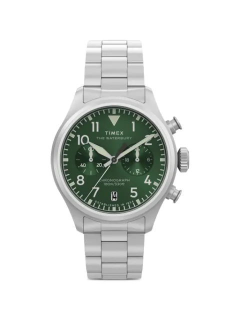 TIMEX Waterbury Ace 41mm watch Green TW2Y19100