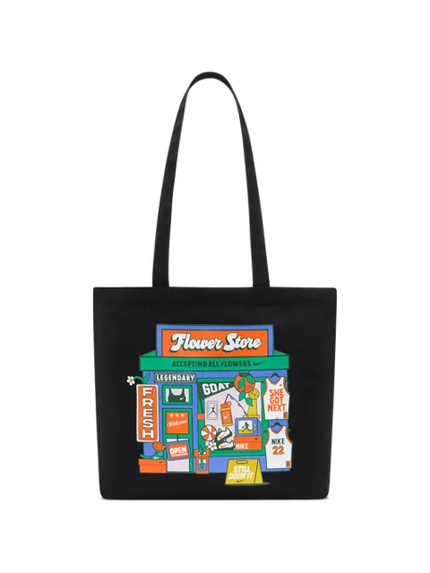 Nike Heritage graphic-print tote bag Black IR2891