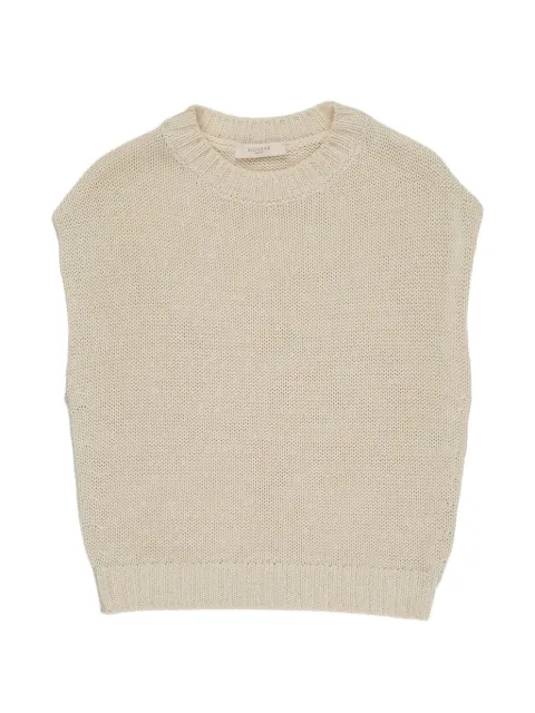 slowear Zanone sleeveless cotton top Neutrals 853245