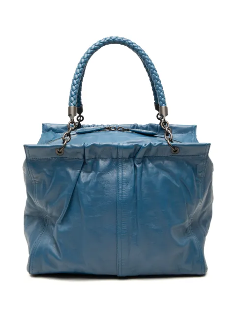 Bottega Veneta Pre-Owned 2012-2026 Nappa Intrecciato Trimmed handbag Blue CPKZ8AKM13T1CLHY