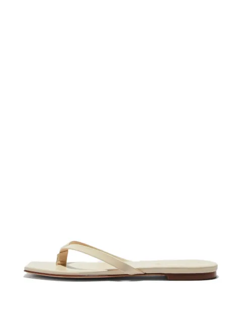 Aeyde Renee square-toe leather sandals Neutrals A11FSBERS8MFL02211