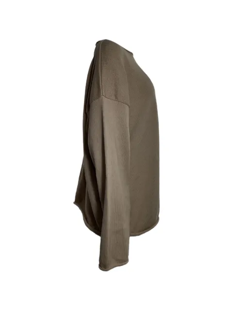 The Row Pre-Owned oversized cotton sweater Brown NAPPUUSCL459058W