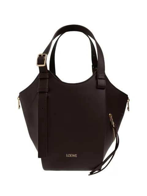 LOEWE Hammock Flip leather tote bag Brown A538HHBX07