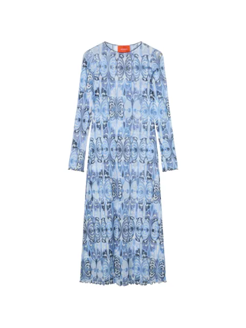La DoubleJ Slinky Swing dress Blue DRE1104TUL003COC01BU03