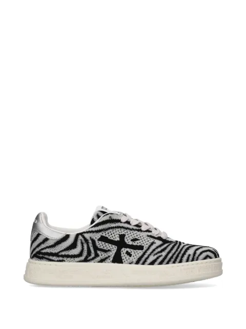 Premiata Quinnd zebra-print sneakers Grey QUINND8258