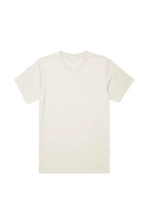 Sunspel Riviera crewneck cotton T-shirt Neutrals MTSH0007RWHDA