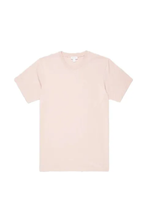 Sunspel Riviera crewneck short-sleeve cotton T-shirt Pink MTSH0007RPKBJ