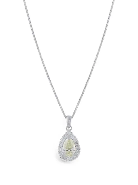 LB Exclusive diamond pendant necklace Silver 5436