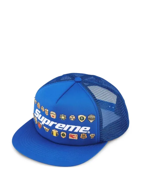Supreme pin-embellished five-panel cap hat Blue SU27540