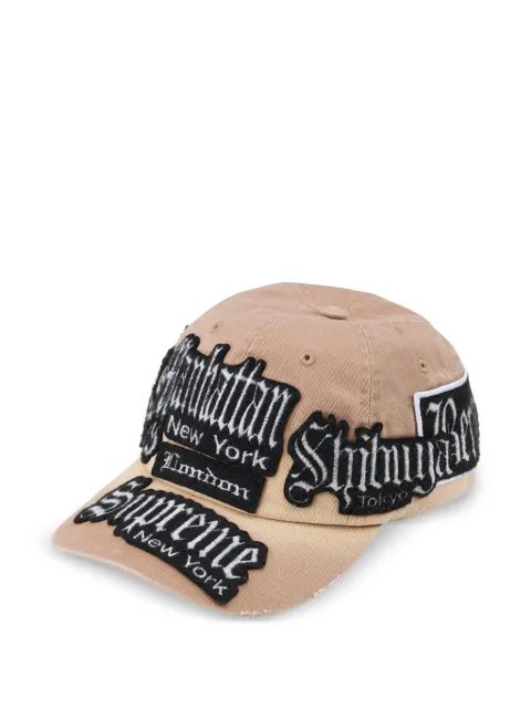 Supreme City Patches six-panel cap hat Neutrals SU27537