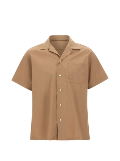 Perfection short-sleeved chest-pocket shirt Brown 26P40060645
