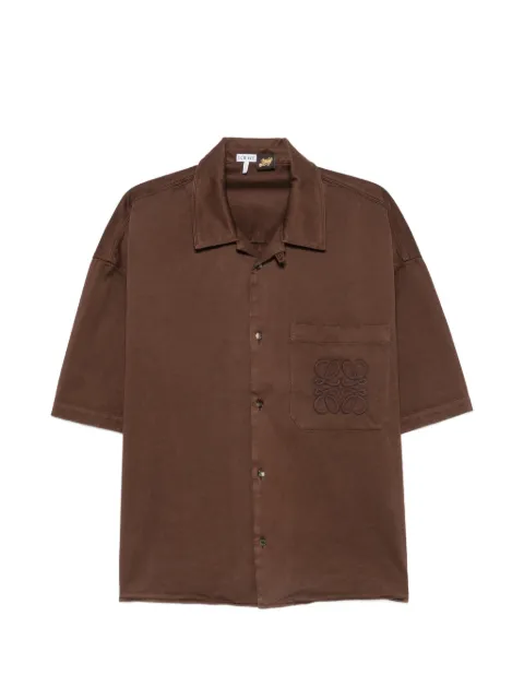 LOEWE x Paula's Ibiza anagram-embroidered short-sleeve shirt Brown H616Y05XA5