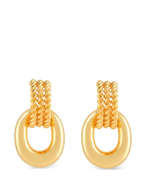 Celine Pre-Owned 1990s double-hoop earrings Gold ER026580