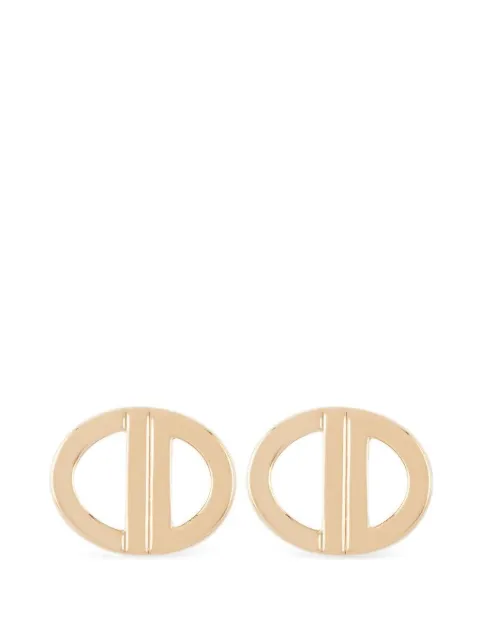 Christian Dior Pre-Owned 1990s CD logo clip-on earrings Gold ER023665