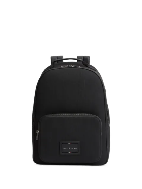 Tommy Hilfiger logo-patch backpack Black AM0AM14438