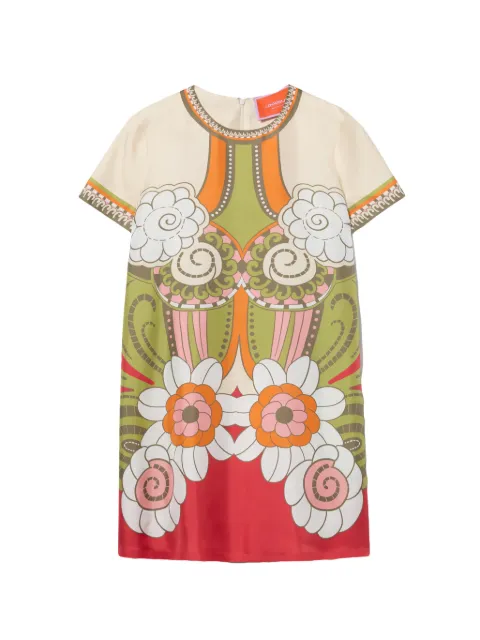 La DoubleJ Swing Placée mini dress Green DRE0169SIL006AMB03GR02