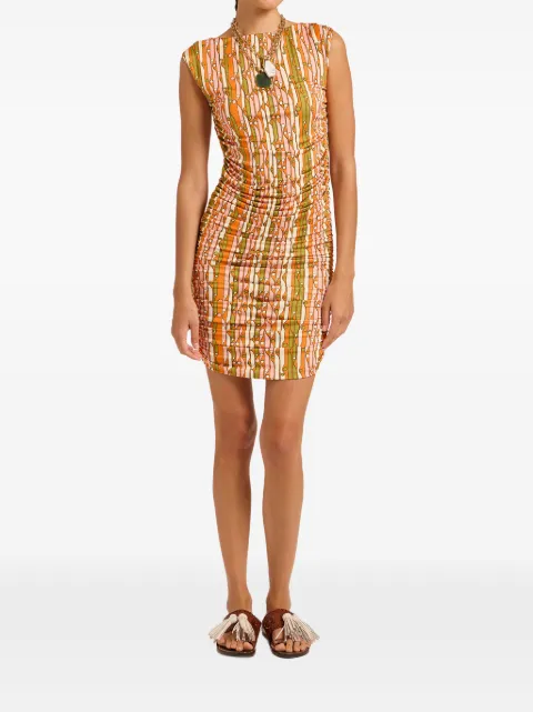 La DoubleJ Smarties orange in fluid jersey Bandage mini dress Orange DRE1071JER082SMA02OR02