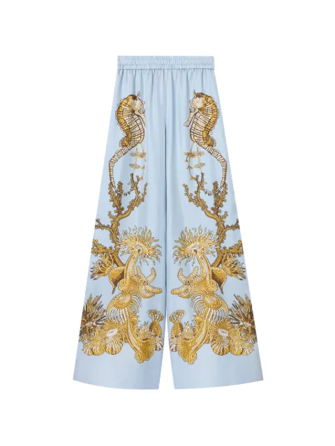 La DoubleJ Palazzo Placée pants Blue TRO0026SIL026OCE01BU01