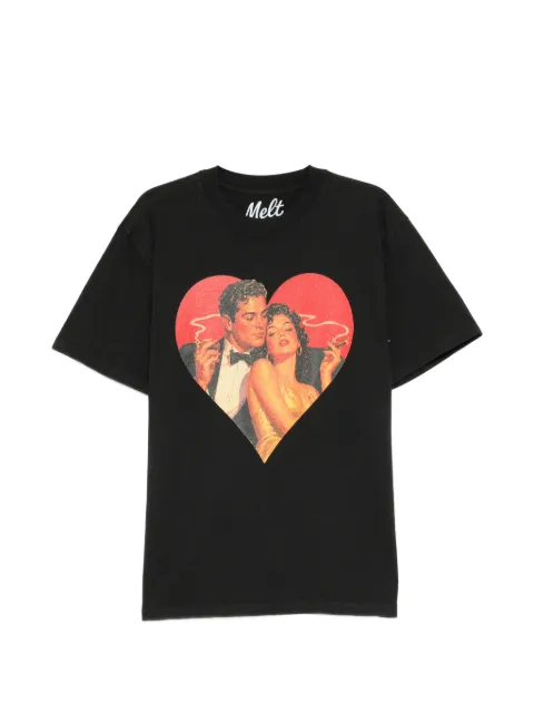 Melt graphic-print T-shirt Black MS5359