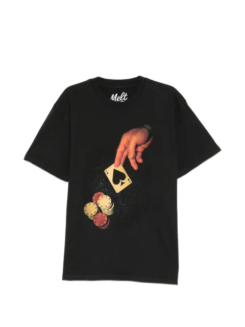 Melt graphic-print T-shirt Black MS5350