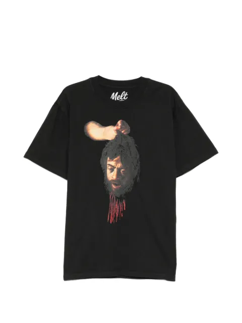 Melt graphic-print T-shirt Black MS5347