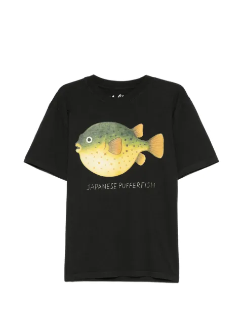 Melt graphic-print T-shirt Black MS5351