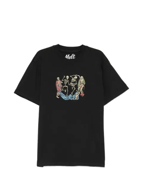 Melt skeleton-print T-shirt Black MS5352
