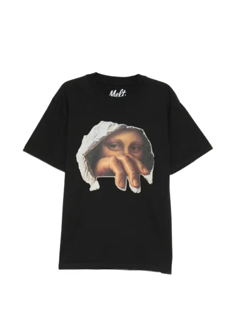 Melt graphic-print T-shirt Black MS5353