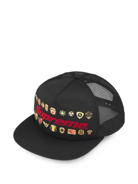 Supreme pin-embellished five-panel cap hat Black SU27538