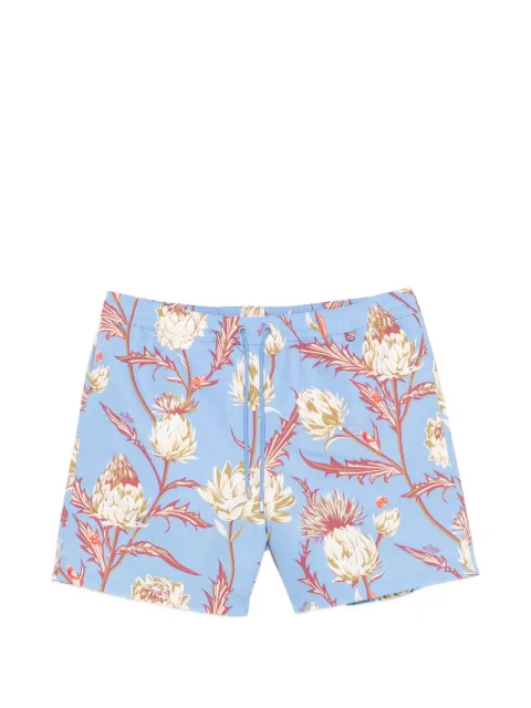 LOEWE x Paula's Ibiza floral-print swim shorts Blue H616486X45