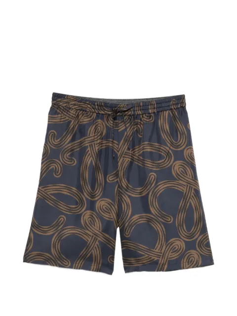 LOEWE x Paula's Ibiza graphic-print shorts Blue H616Y1AX30