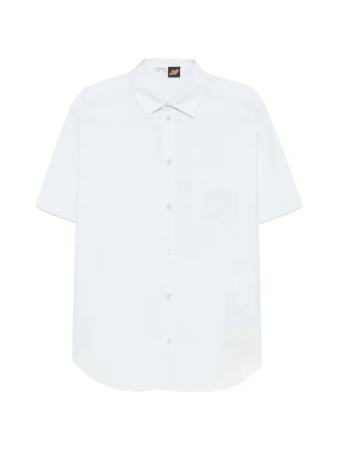 LOEWE x Paula's Ibiza anagram-embroidered short-sleeve shirt Blue H616Y05X93