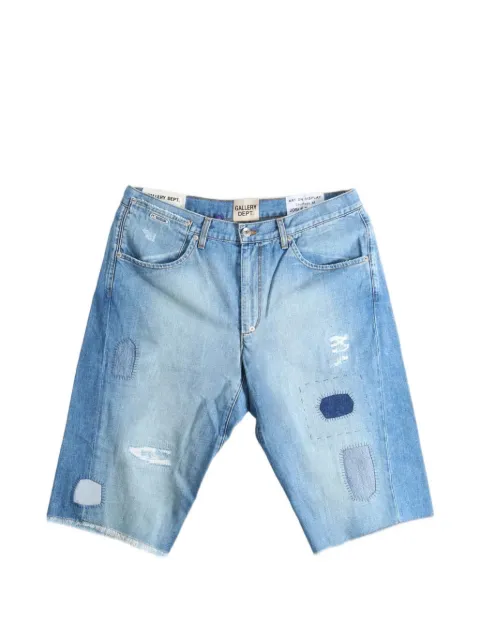 GALLERY DEPT. distressed denim shorts Blue BTM027
