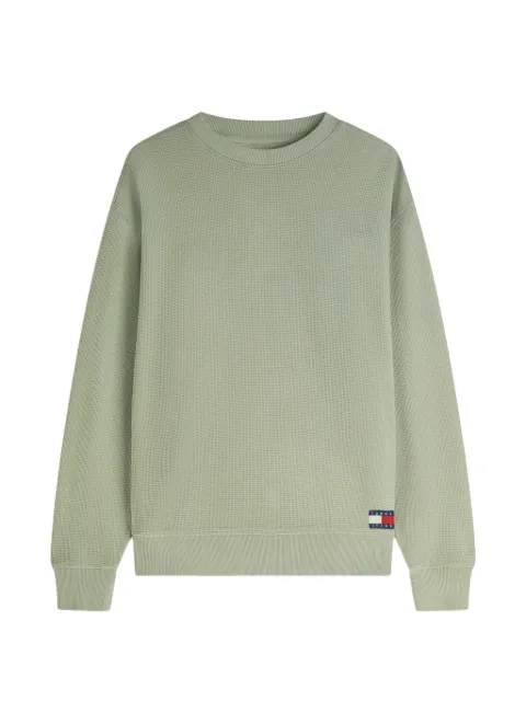Tommy Hilfiger waffle-knit sweater Green DM0DM23126