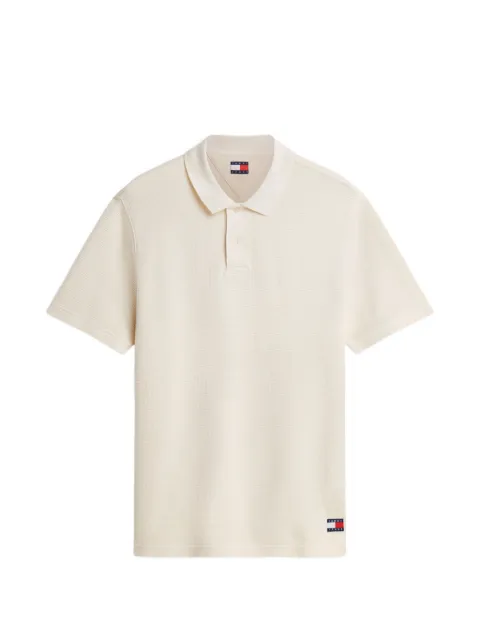 Tommy Hilfiger waffle-knit polo shirt Neutrals DM0DM23408