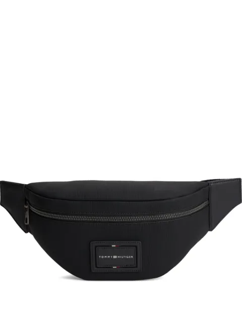 Tommy Hilfiger logo-patch belt bag Black AM0AM14442