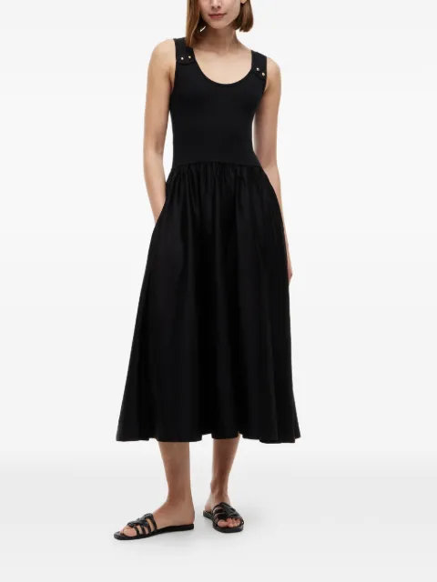 Tommy Hilfiger ribbed-knit midi dress Black WW0WW49939