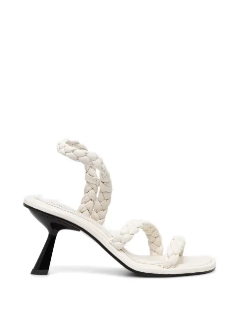 Souliers Martinez Isa braided sandals White ISAWHITE