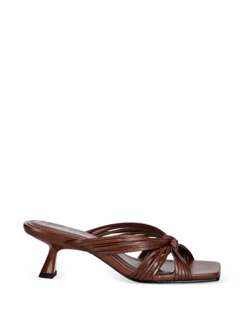 Souliers Martinez Amanda knotted sandals Brown AMANDADBROWN