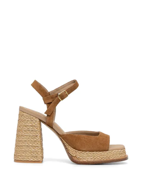 Souliers Martinez Gracia woven-platform sandals Brown GRACIABROWN
