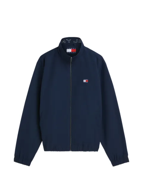 Tommy Hilfiger logo-patch high-neck jacket Blue DM0DM22720