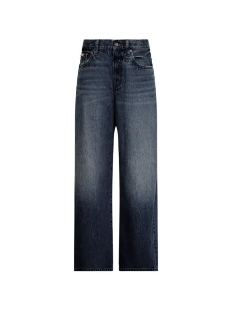 Calvin Klein wide-leg whiskered jeans Blue LV047G928G4D2