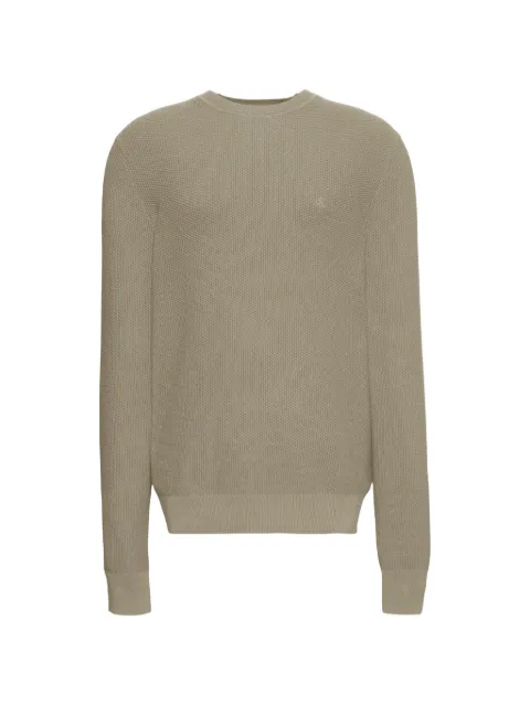 Calvin Klein waffle-knit crew-neck sweater Green LV04LF304GPEZ