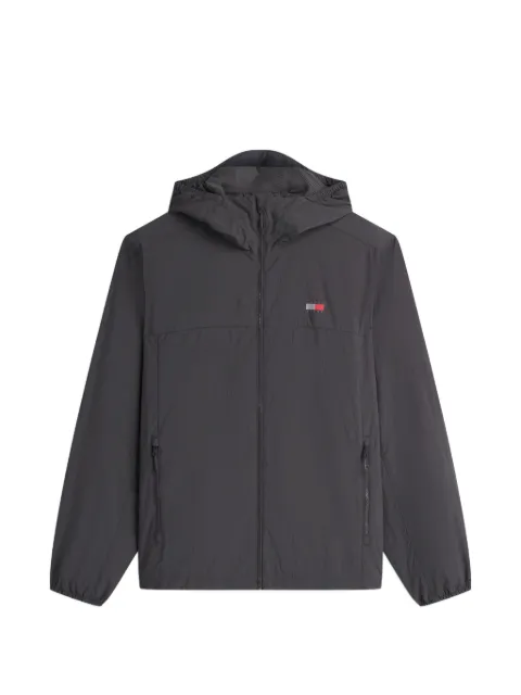 Tommy Hilfiger logo-patch hooded jacket Grey DM0DM23223
