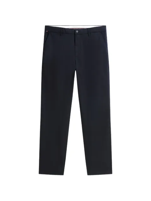 Tommy Hilfiger logo-patch straight-leg trousers Blue MW0MW44330