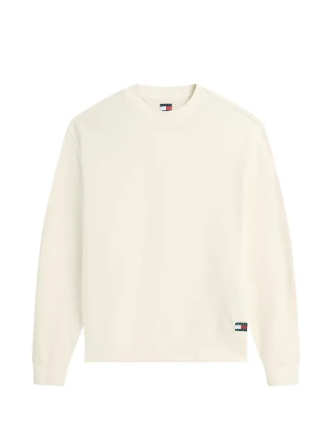Tommy Hilfiger logo-patch sweater Neutrals DM0DM23126