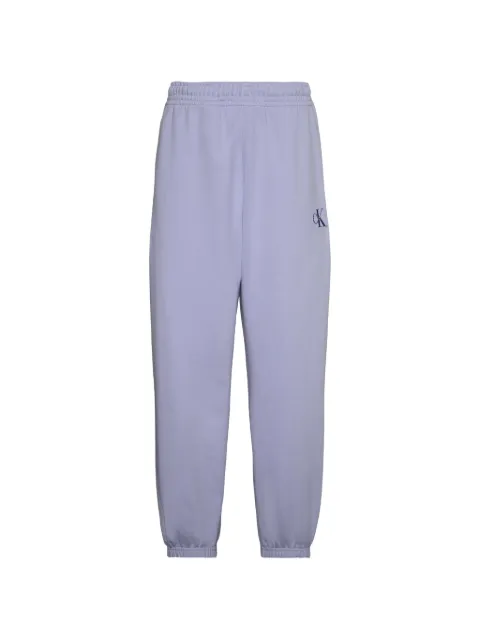 Calvin Klein logo-embroidered elasticated track pants Purple LV047B235GVBK
